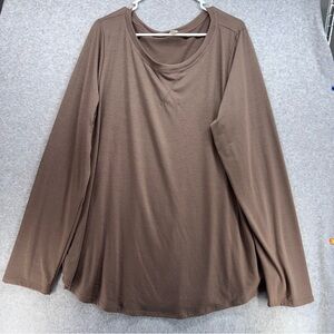 Classic Brown Long Sleeve Women's Tee